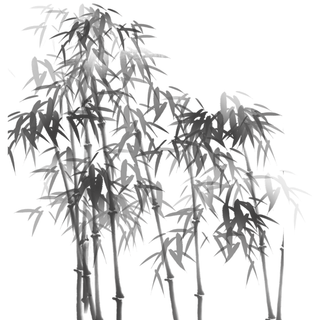 竹子水墨画中国风国画墨水书法竹子画