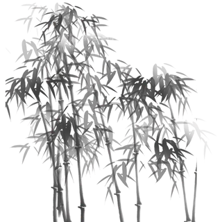 竹子水墨画中国风国画墨水书法竹子画