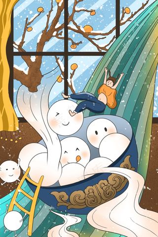 冬至插画 冬至海报图片