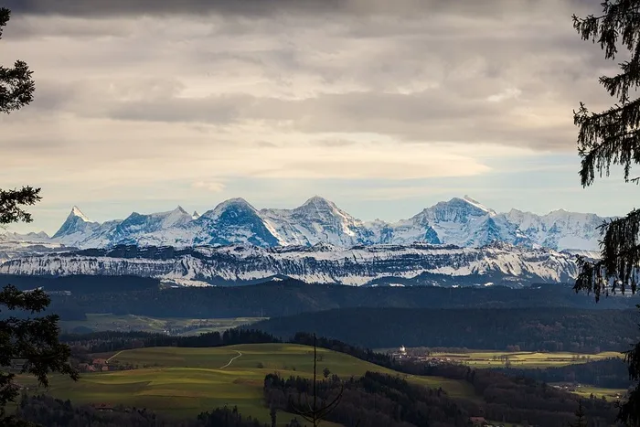 冬天白雪背景风景
