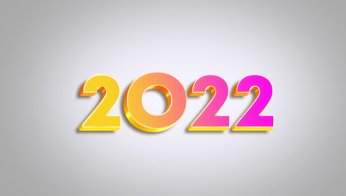 设计 2022 数字 新年 素材psd模版下载