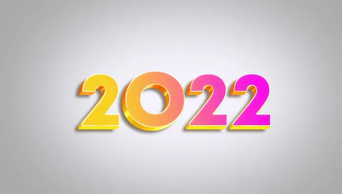 设计 2022 数字 新年 素材psd模版下载