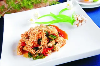 川菜湘菜高清菜谱 小米椒爆鲜鱿