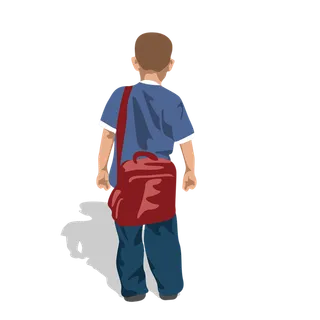 男孩人物卡通简笔