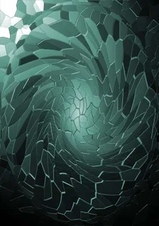 绿色简约立体晶格化背景