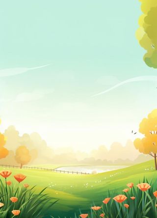 绿色清新户外草地背景