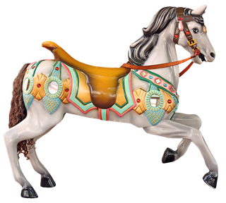 木马玩具剪贴画儿童节幼儿园卡通插画