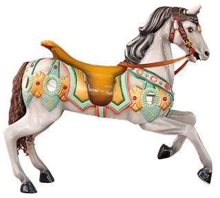 木马玩具剪贴画儿童节幼儿园卡通插画