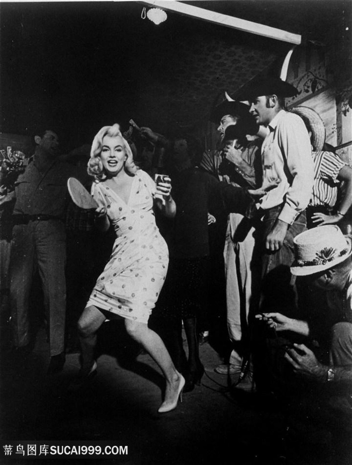 黑白时尚玛丽莲梦露欧美女星装饰画