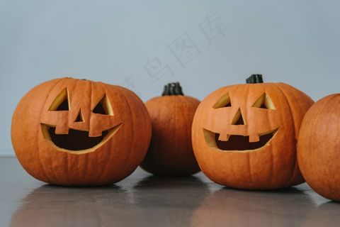 万圣节南瓜灯脸图片