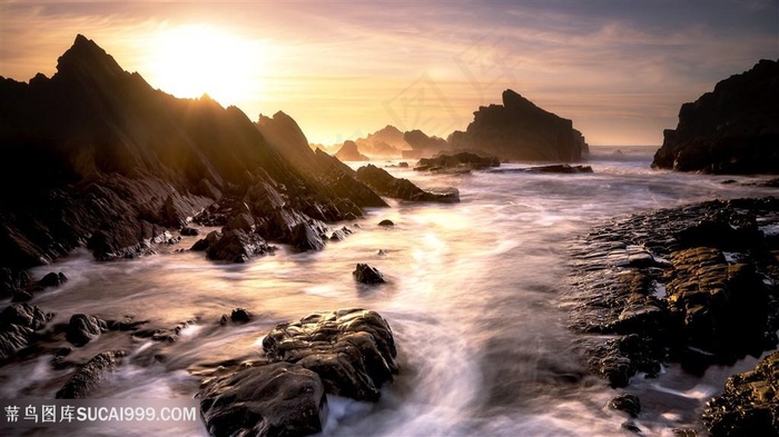 海峡溪流的美景