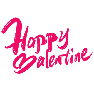 糖果色标题情人节