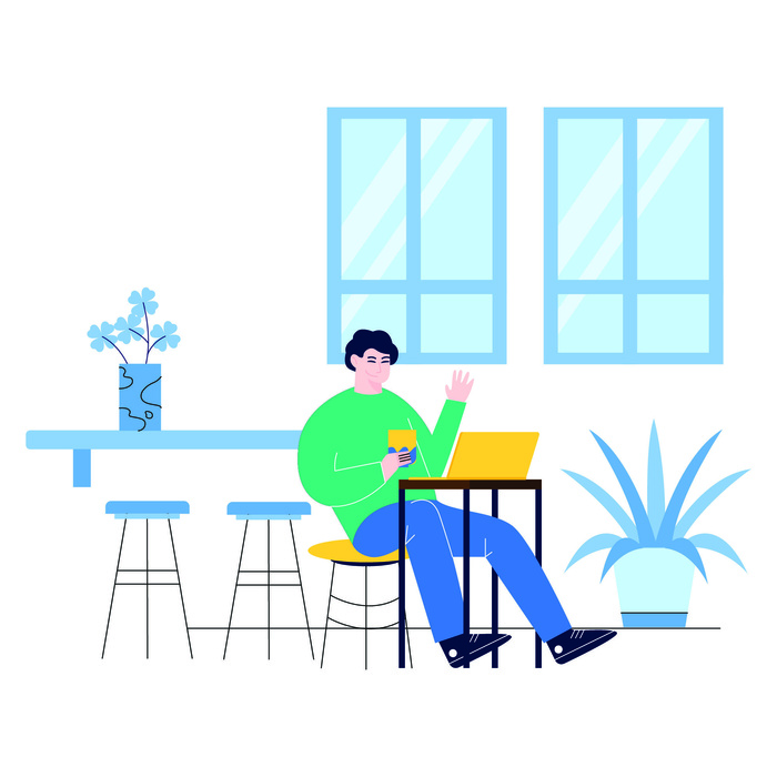 扁平化人物场景办公互联网等距ai矢量设计网页海报UI素材插画