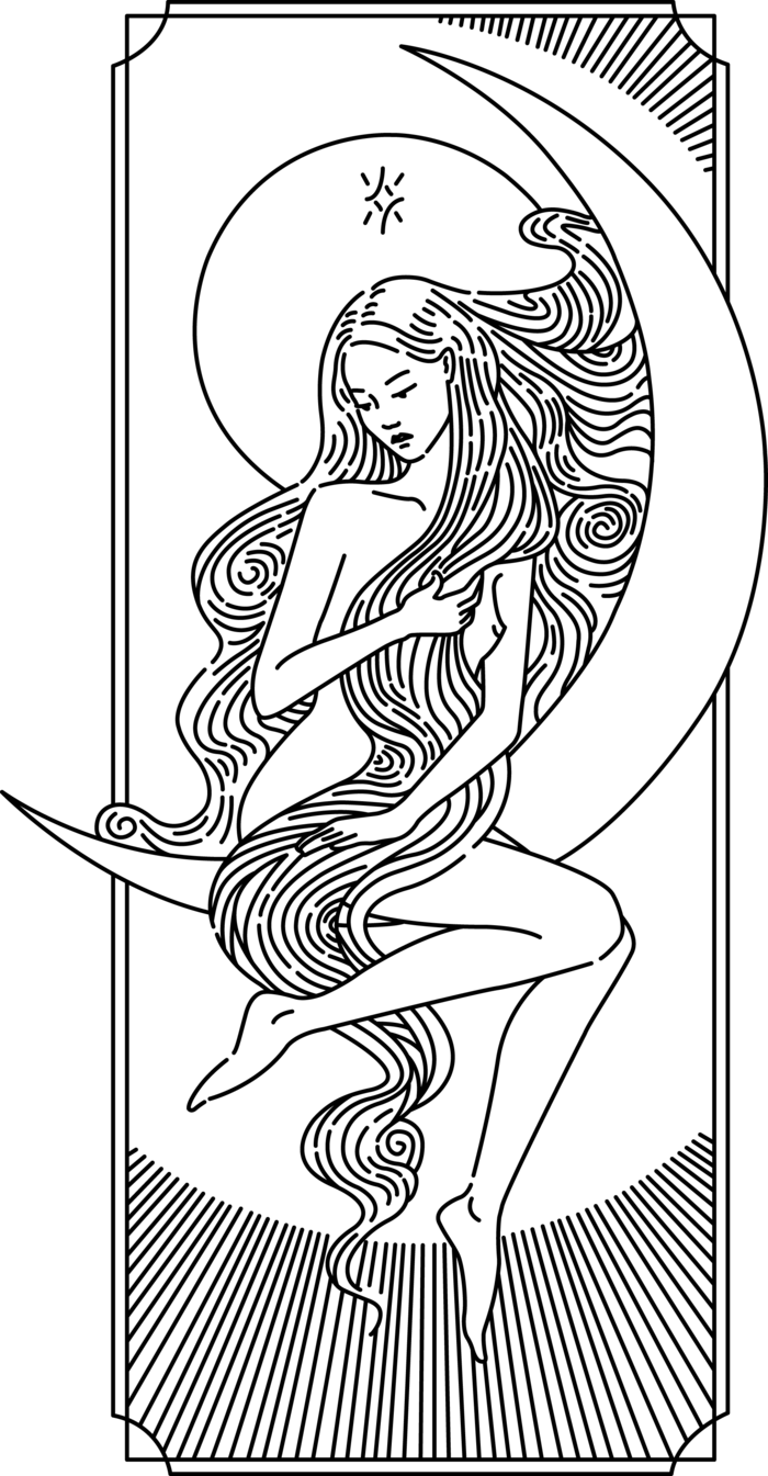 塔罗牌线稿免抠素材