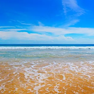 蔚蓝色的沙滩海景 蔚蓝色的沙滩海景