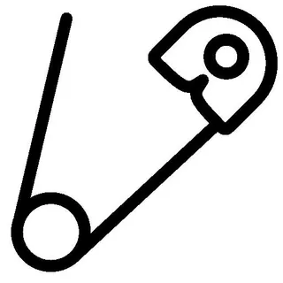 安全别针 PNG免抠