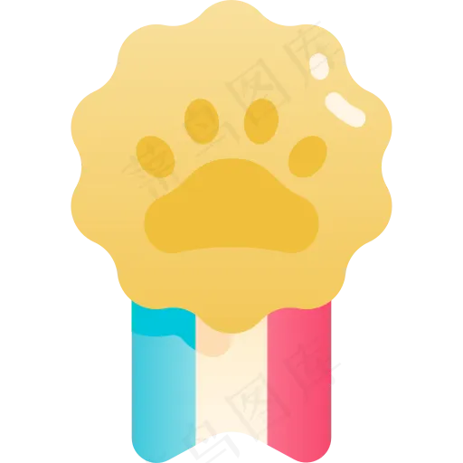 卡通奖章元素图标免扣