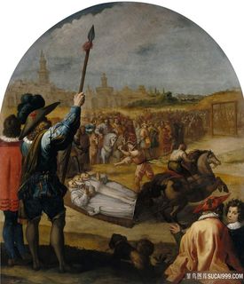 唯美士兵人物油画