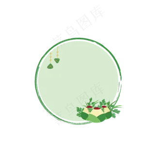 端午节边框免抠图片 