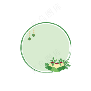 端午节边框免抠图片 