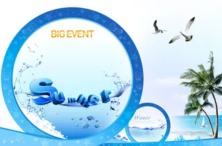 大海蓝天数字风景