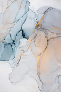 水波渐变金属光泽水彩晕染背景图片