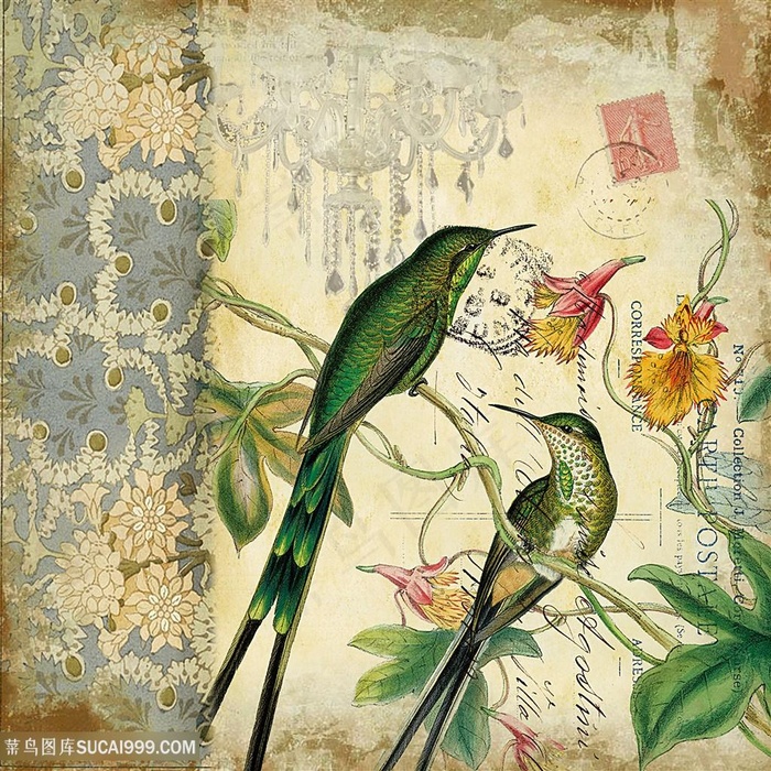 欧式花鸟装饰画