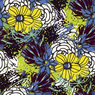 花卉唯美手绘花朵面料纹理手机壳布料面料印花服装矢量图案素材