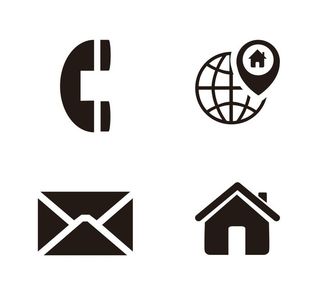 矢量名片信息小图标