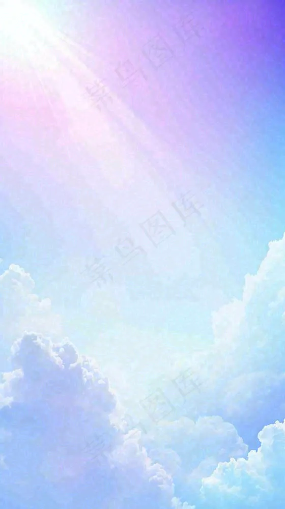 自然紫蓝色天空云层云彩漂浮浪漫阳光摄影(816x1456)