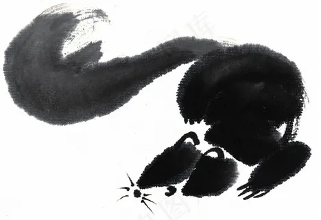 野生动物国画图片素材 野生动物国画图片素材