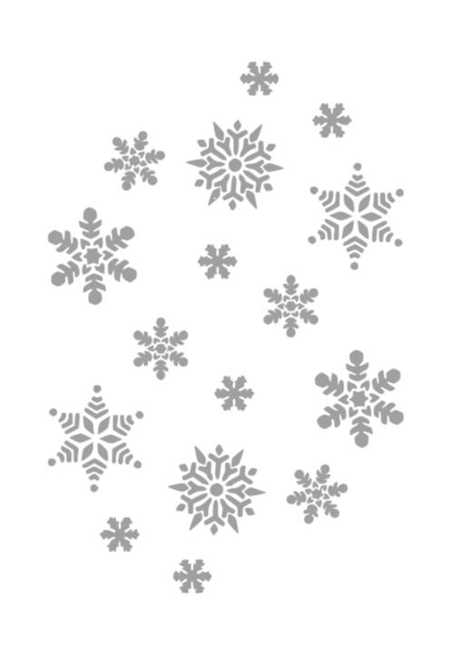 飘落的雪花 PNG免抠(509x720)