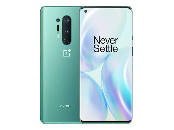 一加8pro绿色正面背面psd模版下载