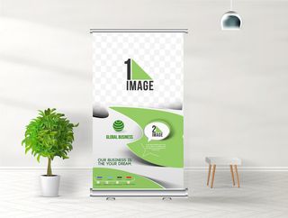 商务展架公司展架易拉宝矢量AI