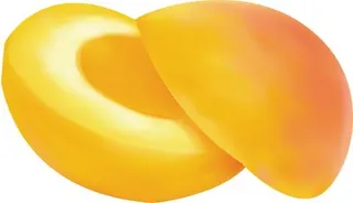 切好的杏PNG图片免抠