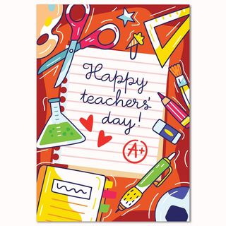 感恩节教师节手绘卡通海报