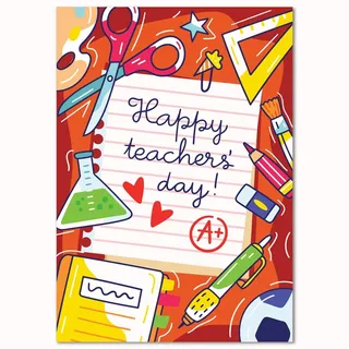 感恩节教师节手绘卡通海报 感恩节教师节手绘卡通海报