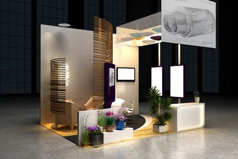 智能贴图-展厅模板