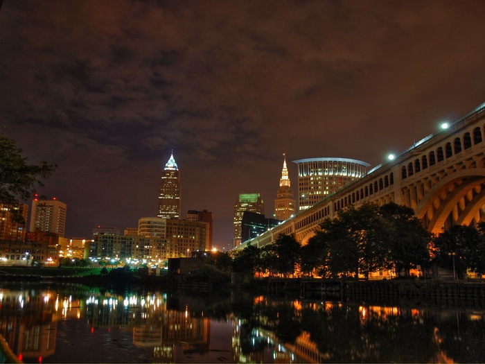 城市壁纸灯光闪闪