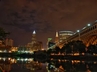 城市壁纸灯光闪闪