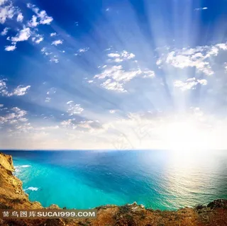 大海日出摄影风景图片