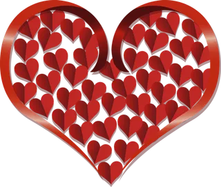 折叠爱心情人节