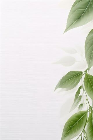 简约清新树叶纹理背景