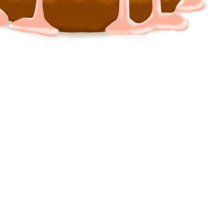 绘插画甜品美食杯子蛋糕冰淇淋甜甜圈面包甜品png免扣元素甜品元素