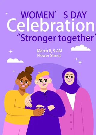 三八妇女节海报女神节海报