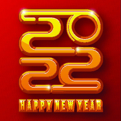 2022创意艺术字体新年虎年圣诞节数字立体质感文字AI矢量设计素材eps,ai矢量模版下载