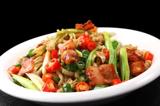 干菜花炒五花肉22元一份 (1)