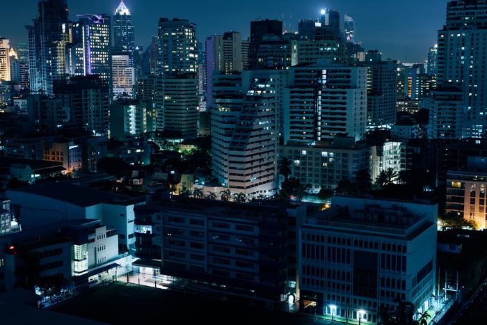 高清唯美城市夜景高楼大厦