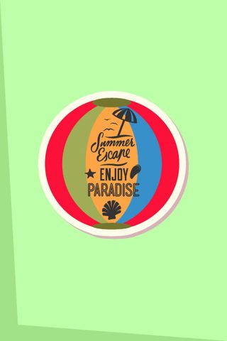 夏天海报|矢量|插画|扁平|风格