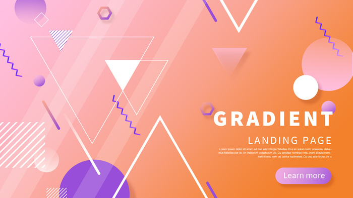 炫丽时尚抽象主视觉KV展板背景11